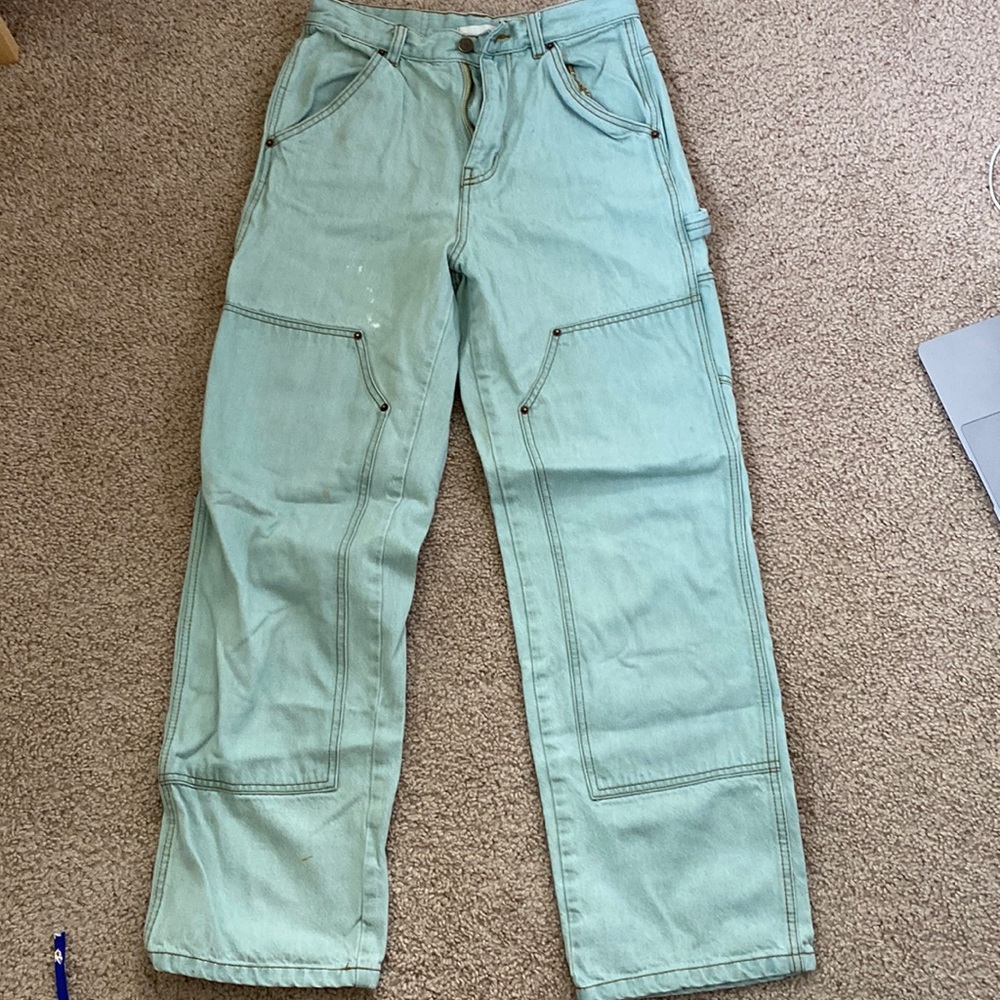 sage urban outfitters cargo pants